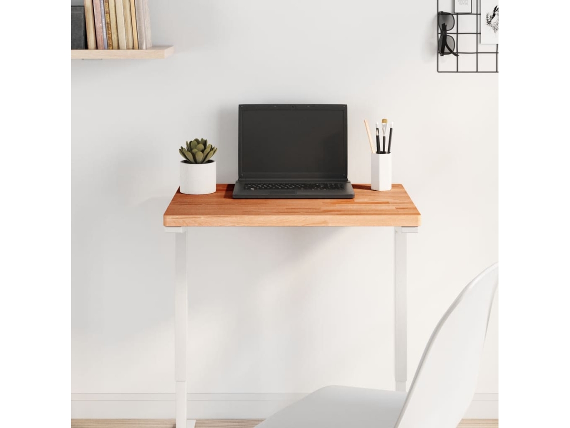 Vidaxl Tampo De Mesa Retangular 60x40x2,5 Cm Madeira De Faia Maciça