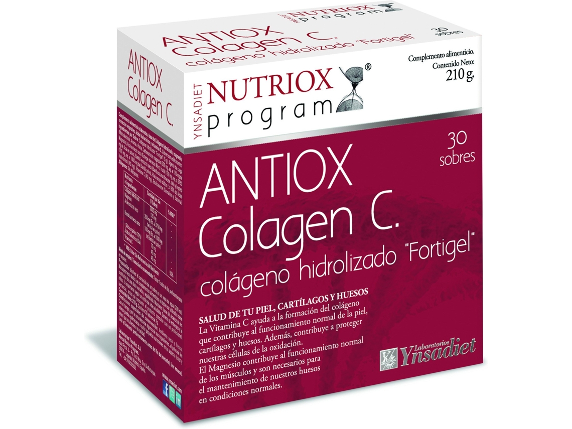 Suplemento Alimentar YNSADIET Antiox Colagen + Ac Hialuronico Fortigel 30 Saquetas (200 ml)