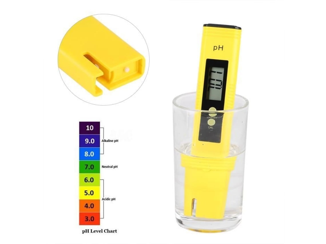 Medidor de Qualidade Água Ph Temperatura Adaptável Hidroponia Aquário Piscina, Medição Doméstica para Plantas. STELASPLEN