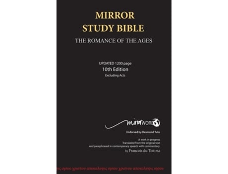 Livro Mirror Study Bible 10th Edition 1200 page Hardcover Excluding Acts 7 X 10 Inch, Wide Margin. de Francois Du Toit (Inglês - Capa Dura)