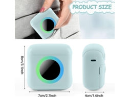 Mini impressora fotográfica portátil Slowmoose, impressora térmica sem fio de bolso HD com Bluetooth (azul)
