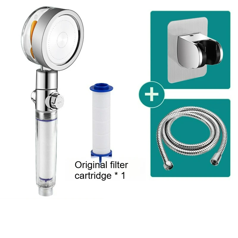 Chuveiro De Alta Pressão, Filtro De Hélice De Turbina Dupla