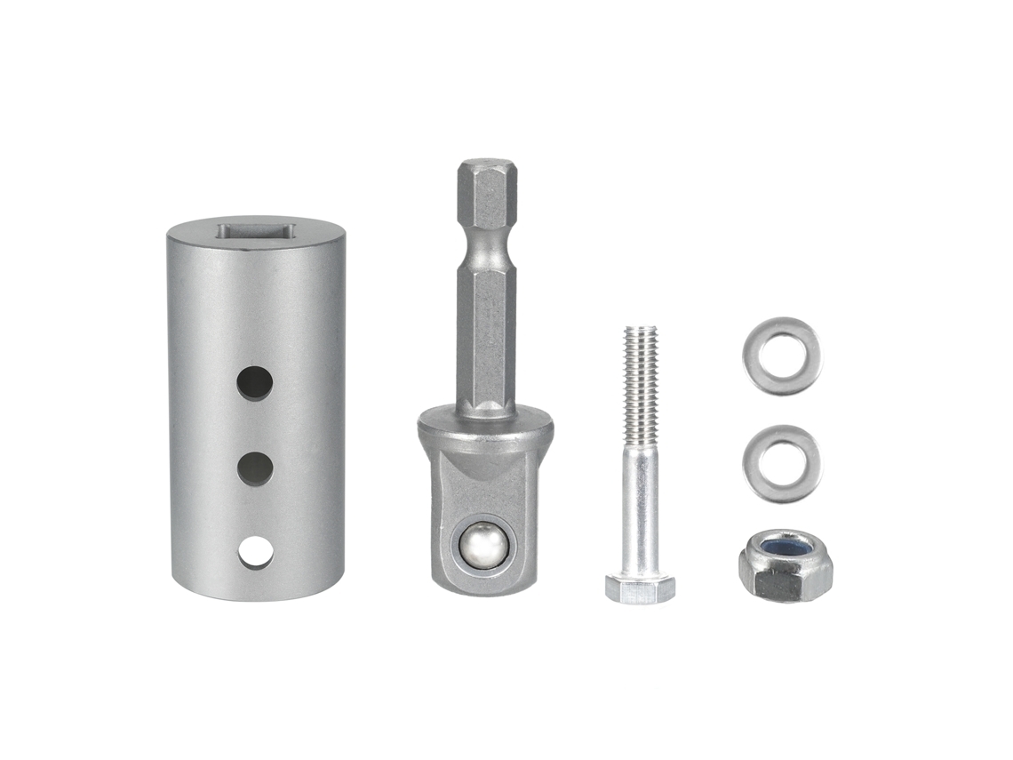 Drill Adapter Kit, 1/2" Socket, 1 Inch Shaft