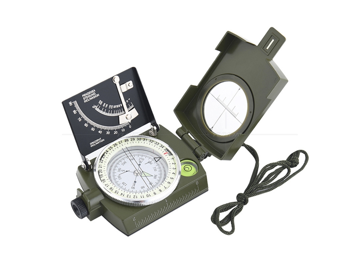 Bússola Militar com Visor e Inclinômetro, Resistente a Impactos e Água AQUAFORGE