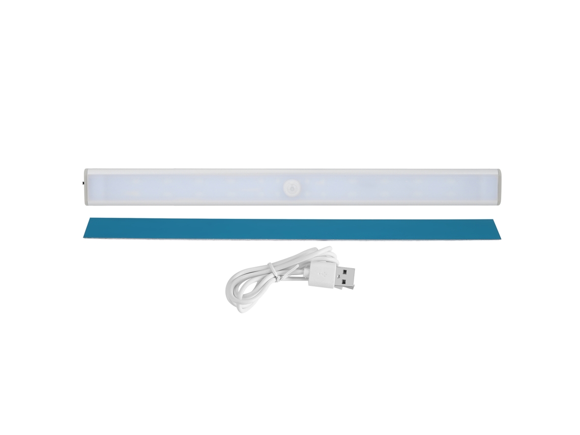 2026 luz Led com Sensor de Movimento para Armários, Gabinetes e Armários Usb Recarregável 24 Chips Led