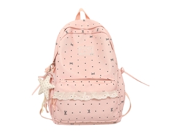 Laxiscreed Mochila De Banho Para Jovens Com Padrão De Bolinhas E Rendas, Ideal Para Verão E Passeios