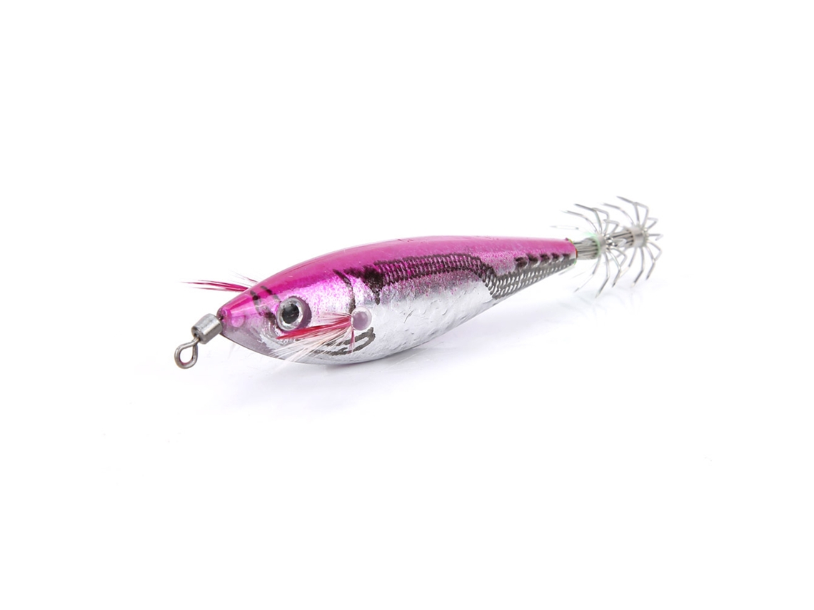 Isca de Lula 10cm Qualidade Alta Vermelho Rosa