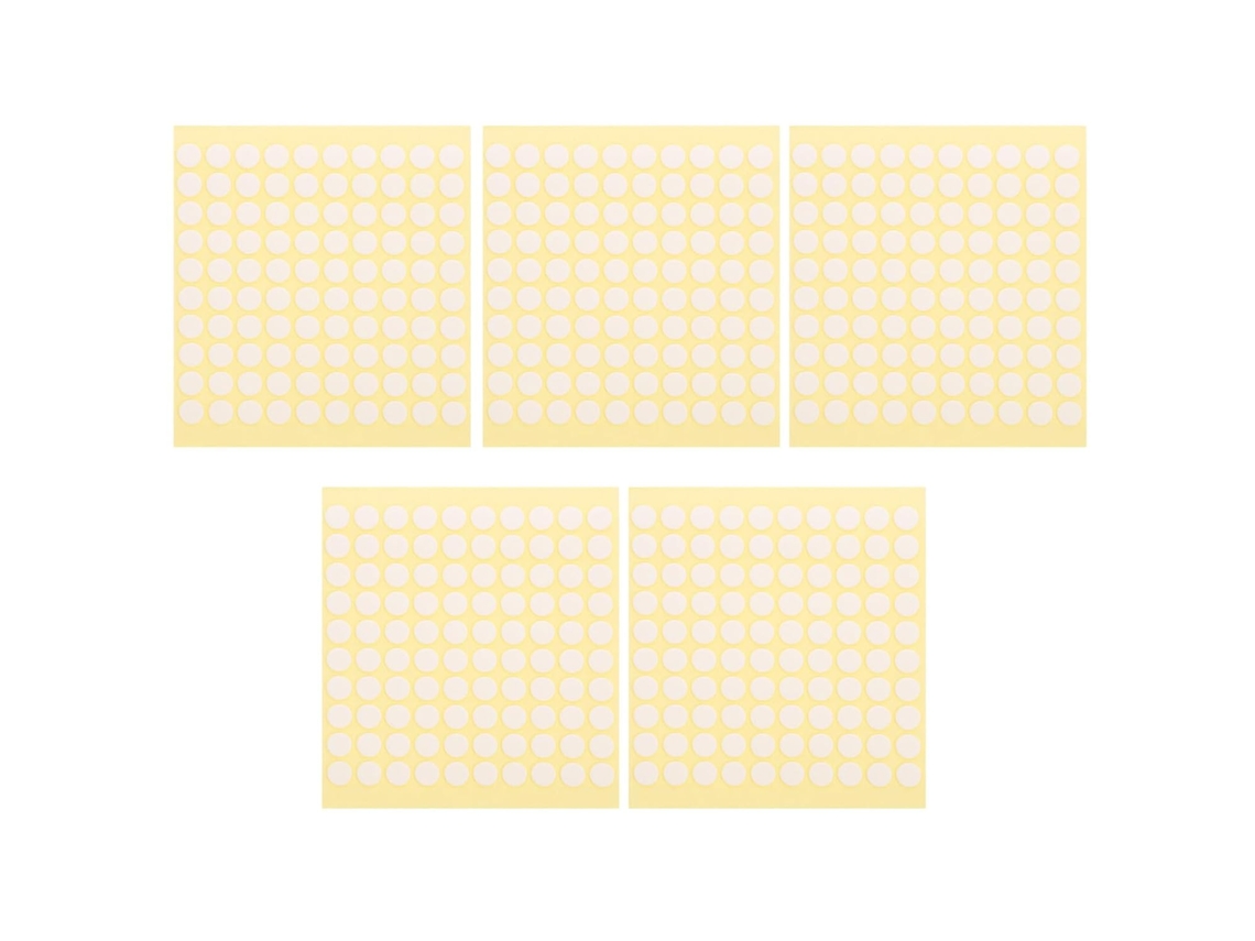 Pretyzoom 500 Unidades De Adesivos Acrílicos Transparentes