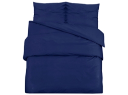 Duvet Cover Set, Duvet Cover Sets Vidaxl Azul Algodão (260 X 240 Cm + 65 X 65 Cm)