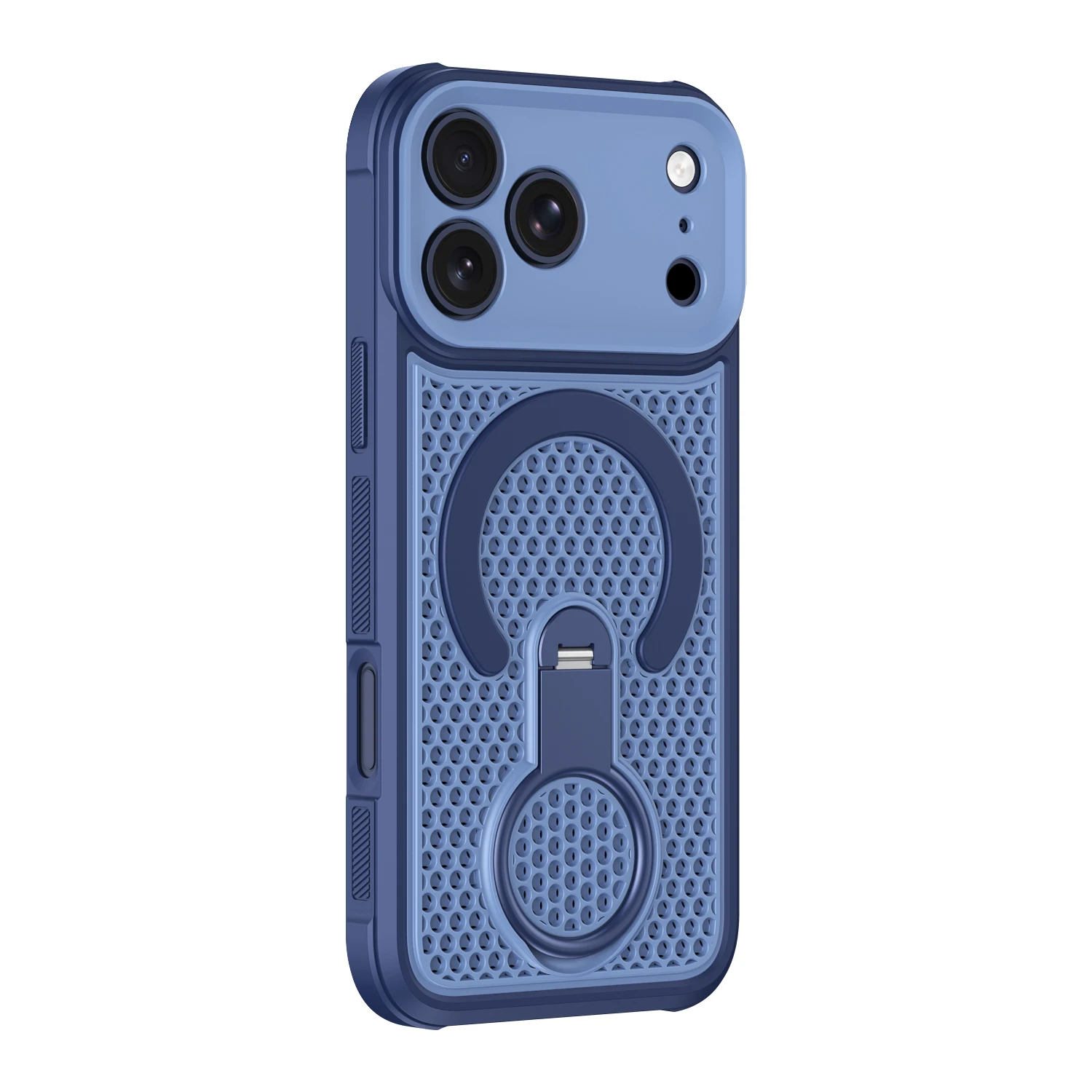 Capa Para Celular Com Suporte Magnético De Resfriamento (azul Para Iphone 14), Resistente A Impactos.