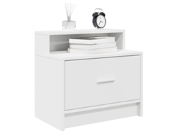 Vidaxl Mesas De Cabeceira Com Gaveta 2 Pcs 51x31x47 Cm Branco