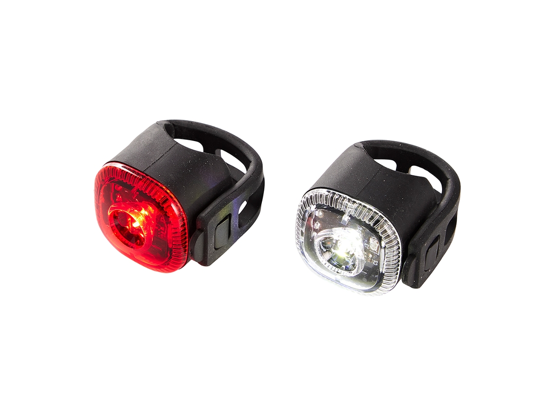 Luz de Bicicleta Rawlink Dianteira e Traseira com Dois Modos de Iluminação. BRILVIBERA