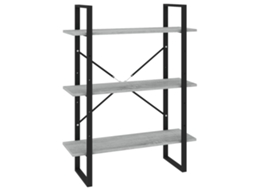 Book Cabinet, Book Cabinets Vidaxl Cinzeto Madeira Processada (n/a)