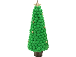 Árbol De Navidad Miniatura Artificial 26cm Con Base De Madera Para Mesa - Decoración Navideña Bonita