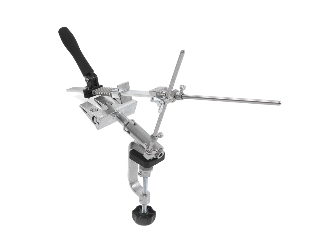 Kit de pedra de afiar facas com suporte giratório 360°, pedra de polimento para lâminas, uso doméstico.