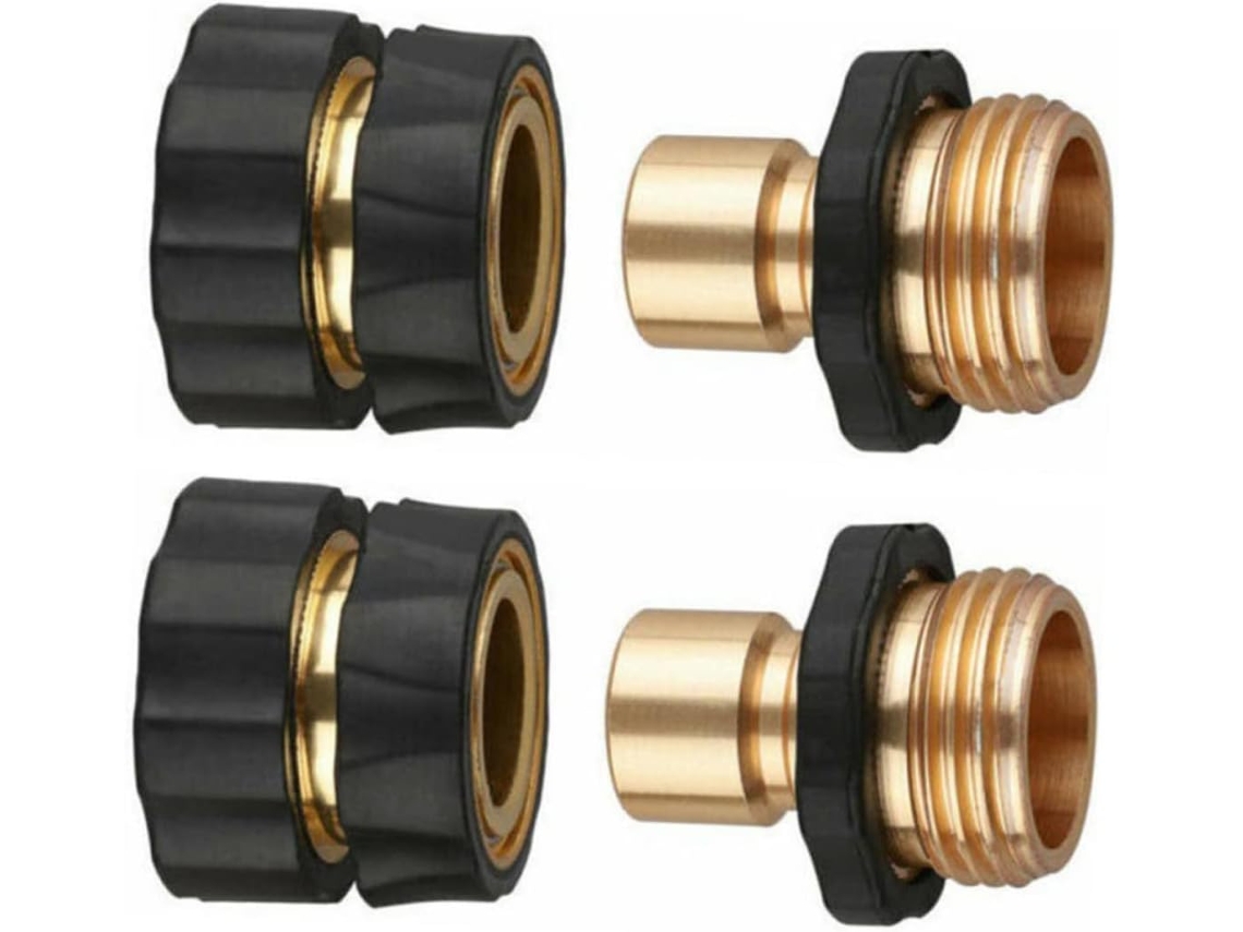 Kit Com 2 Pares De Conectores Rápidos Para Mangueira Água,