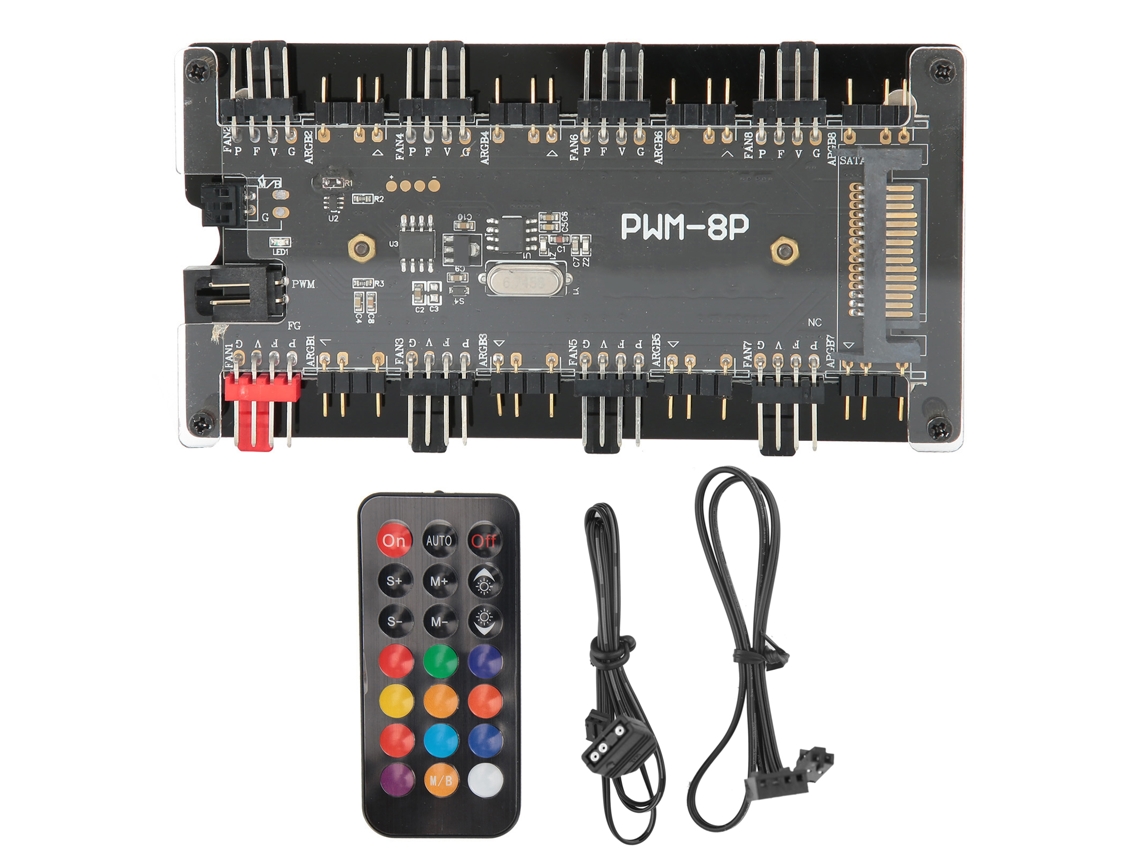 Hub De Ventoinha De Caso (controle Remoto Sem Fio, Resfriamento De Computador)