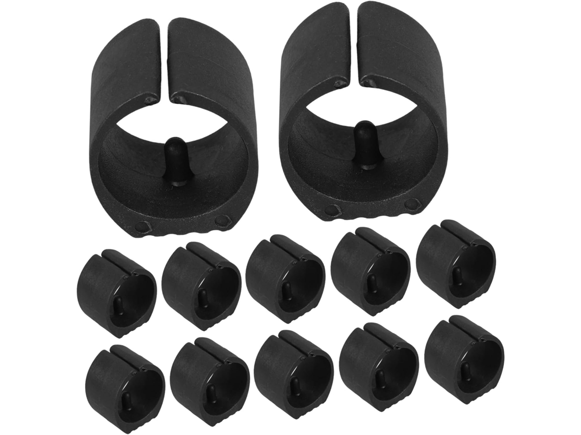 Protetores De Pés Cadeira Stahad, Protetores De Piso Plástico Antiderrapantes, Resistentes Ao Desgaste, Pretos, 12 Peças