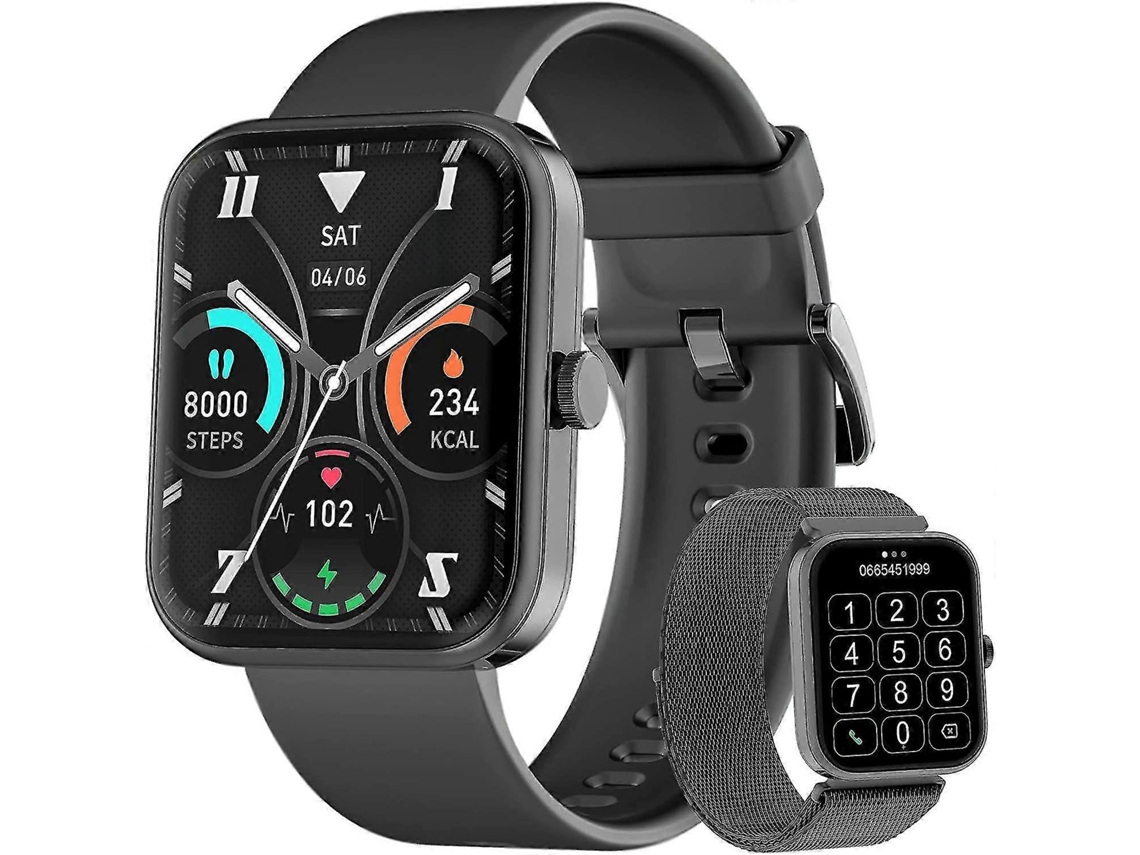Relógio inteligente VONKELIOS com Bluetooth, frequência cardíaca e monitoramento do sono (1,83 polegadas)