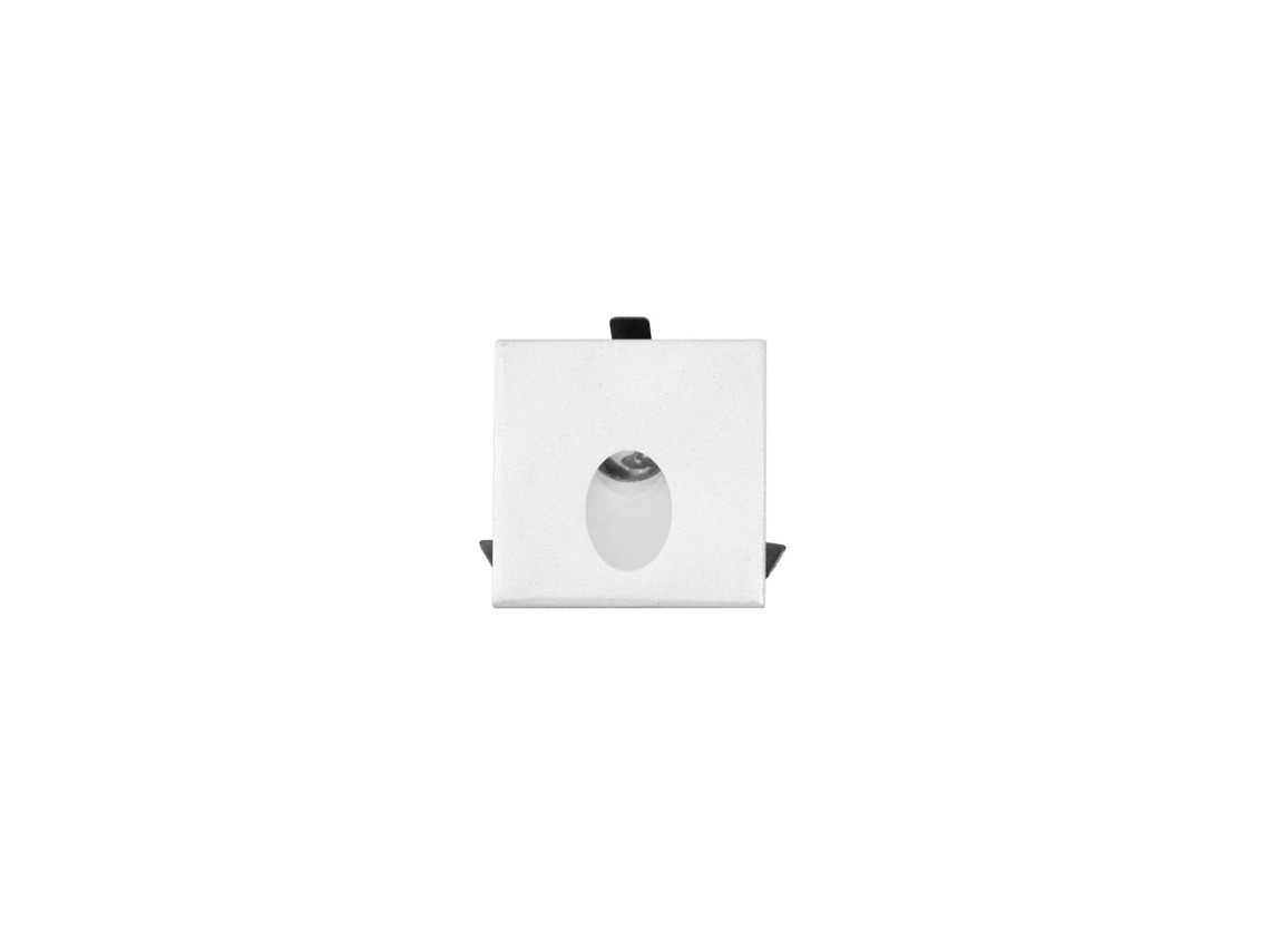 Luky Luminária De Embutir Led Beneito Faure 2w, Luz Natural 4000k, 65° Spot De Embutir Quadrado Branco
