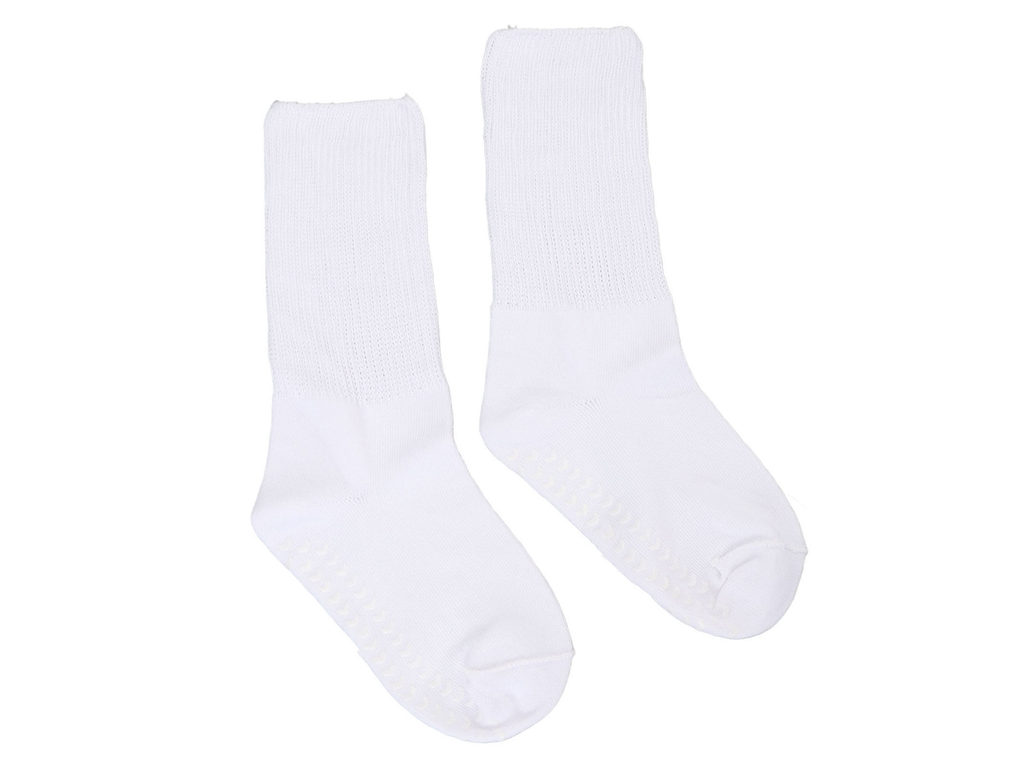 Meias antiderrapantes super largas para pés grossos (G/GG)