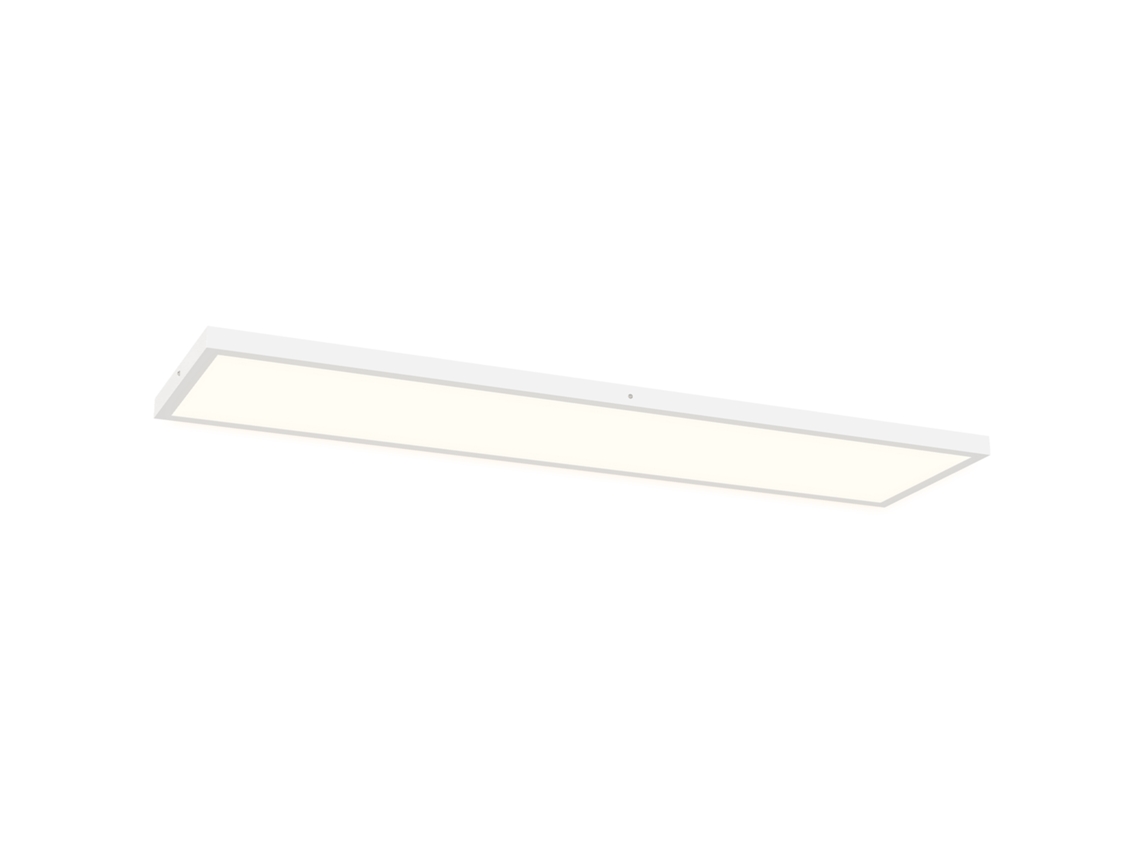 Candeeiros de Teto Aço, Plástico Cor Branco 120x30x3,7 cm Homcom