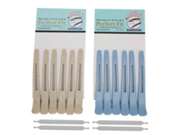2026 12 Clips de Penteado para Seccionar e Posicionar, Grampos para Cabelo de Cor Azul Cinza, Uso em Casa e Salão