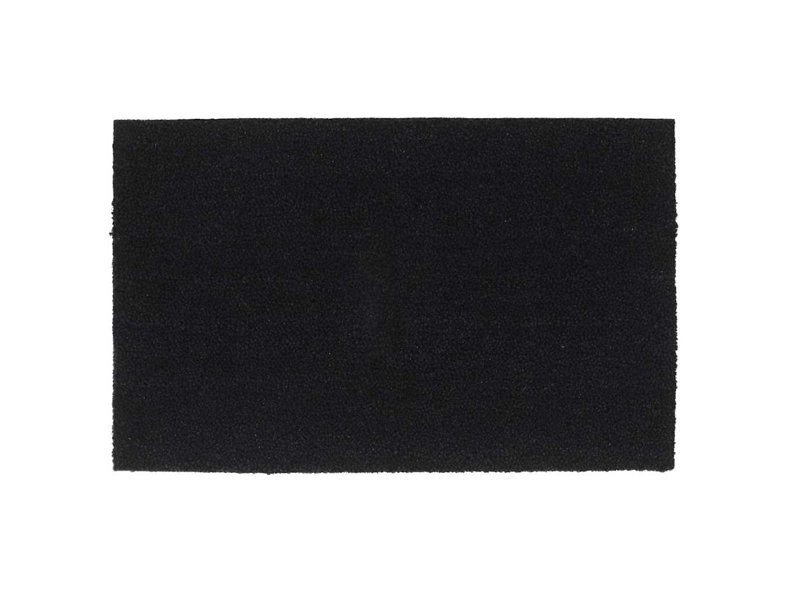 Vidaxl Tapete De Porta 50x80 Cm Fibra De Coco Tufada Preto