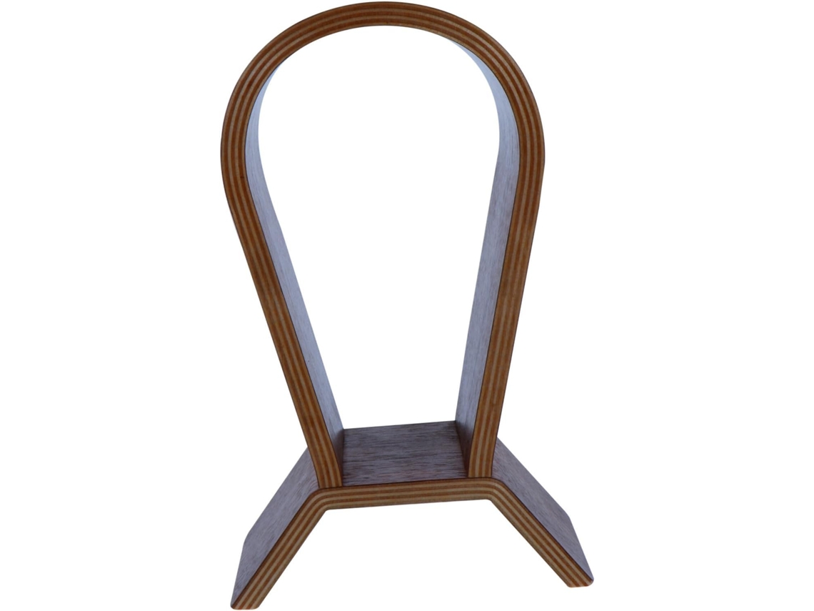 Suporte Para Fones De Ouvido Em Madeira Sintética De Nogueira, Estável E Ideal Para Guardar Fones De Ouvido