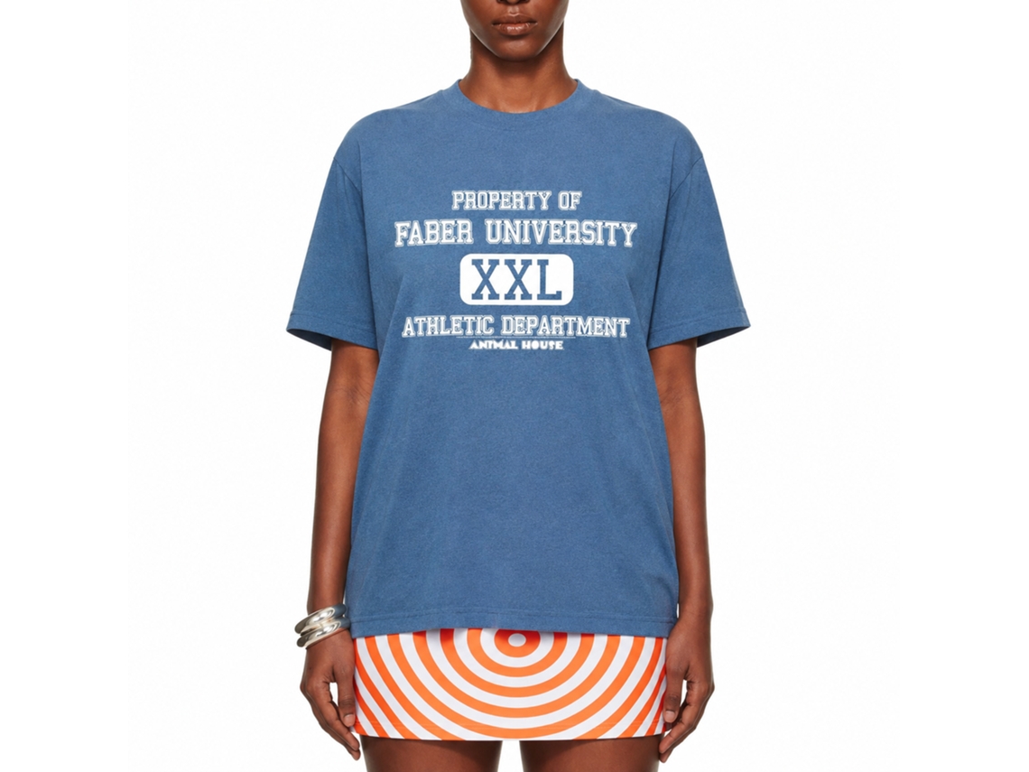 Rockinstone Animal House Movie Athletic Department Heather Indigo Adult T-shirt Size:xxxl