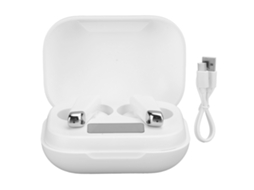 Fones De Ouvido Tws Btj70 Bluetooth 5.0 Com Redução De Ruído Controle Táctil Branco