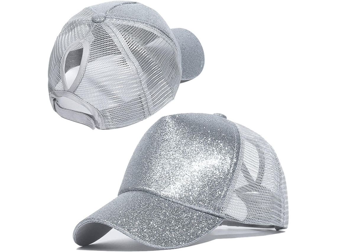 Boné com Abertura para Rabo de Cavalo, Tela, Praia, Verão, Snapback | S/MARCA