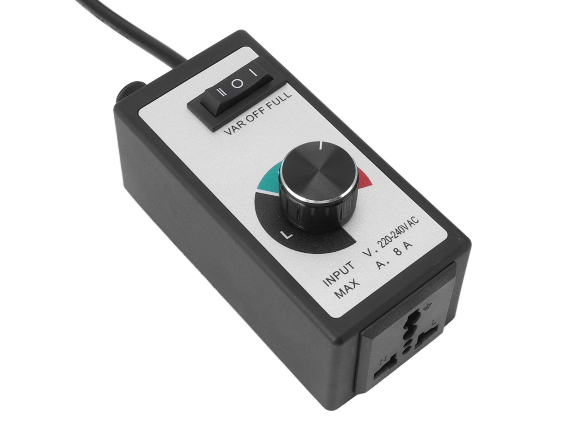 Controlador De Velocidade Ventilador Plástico 1500w Eu 220 240v