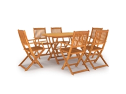 Dining Set, Dining Sets Vidaxl Marrom Madeira De Acácia (n/a)