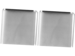 Formas Quadradas De Aço Inoxidável 6, 35cm 2, 5 Polegadas, 2 Unidades, Antiaderentes, Ideais Para Bolos, Mousses E