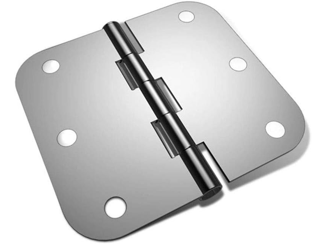 Conjunto De 3 Dobradiças Aço Inoxidável Com Fechamento Automático Para Portas Armário, Montagem Frontal, Acabamento Em