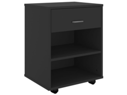 Storage Cabinet, Storage Cabinets Vidaxl Preto Madeira Processada (n/a)