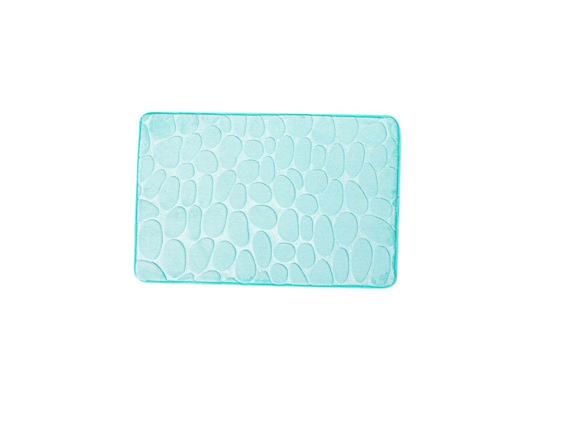 Tapetes de Banho Antiderrapantes Absorventes de Secagem Rápida para Decoração de Banheiro Novo Azul EVELTEK 40x60cm
