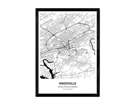 Póster NACNIC con mapa de Knoxville USA (A3)