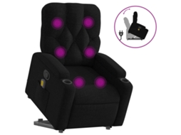 Stand Up Massage Recliner Chair, Stand Up Massage Recliner Chairs Vidaxl Preto Tecido