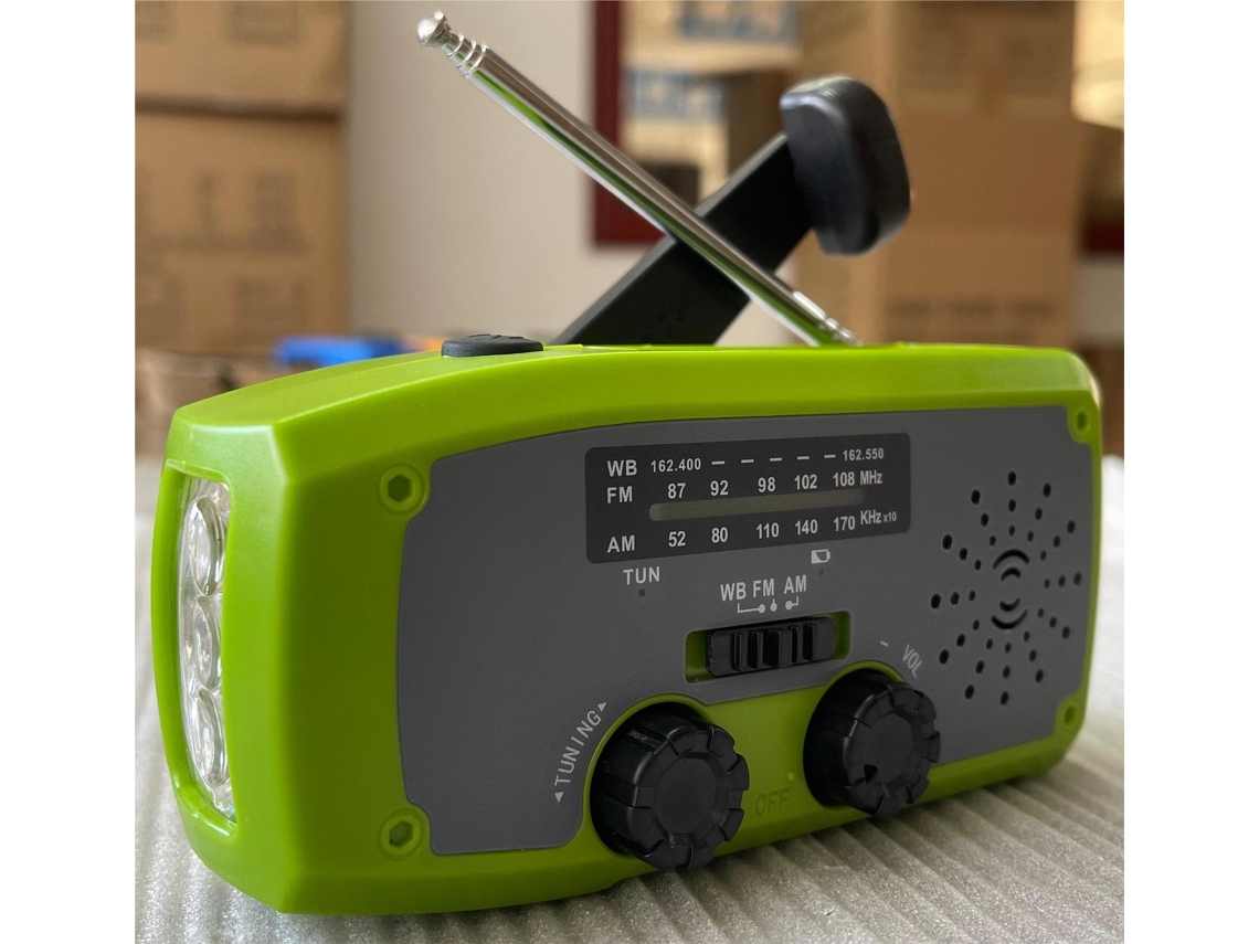 Rádio de Manivela com Múltiplas Opções de Carregamento AQUAFORGE