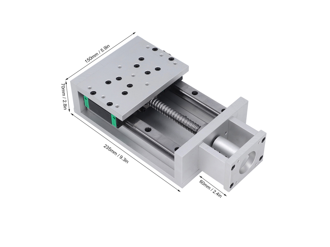 Laxiscreed Mesa Deslizante Linear De 100mm Com Parafuso De Esferas Sfu1605 Compatível Com Motor Nema23
