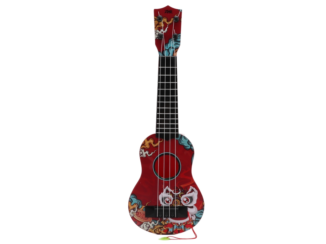 Lurelia Ukulele Infantil Para 3 Anos Com Plástico, 4 Cordas, 43 X 14 Cm E 5 Polegadas, Pré-escolar