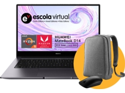Pack HUAWEI (Portátil MateBook D14 2020 R5 + Rato Wireless + Mochila)
