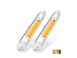 Lâmpada De Plugue Horizontal R7s, Forte, Regulável E Sem Cintilação, Tubo De Lâmpada De Extremidade Dupla 118 Mm, 220 V, 2 Peças Brilvibera