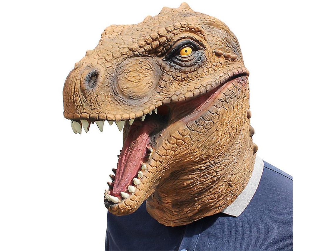 Máscara De Dinossauro T Rex, Látex, Realista, Animal, Cabeça Inteira, Para Festa De Halloween, Carnaval, Cosplay Olysi Shop