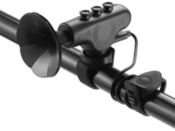 Buzina Elétrica para Bicicleta, 120 Db, Recarregável por Usb, À Prova D'água, para Mtb, Preto AQUAFORGE