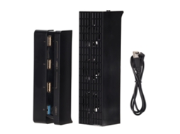 Ventoinha de Resfriamento para Ps4 com Hub USB CHABERLU