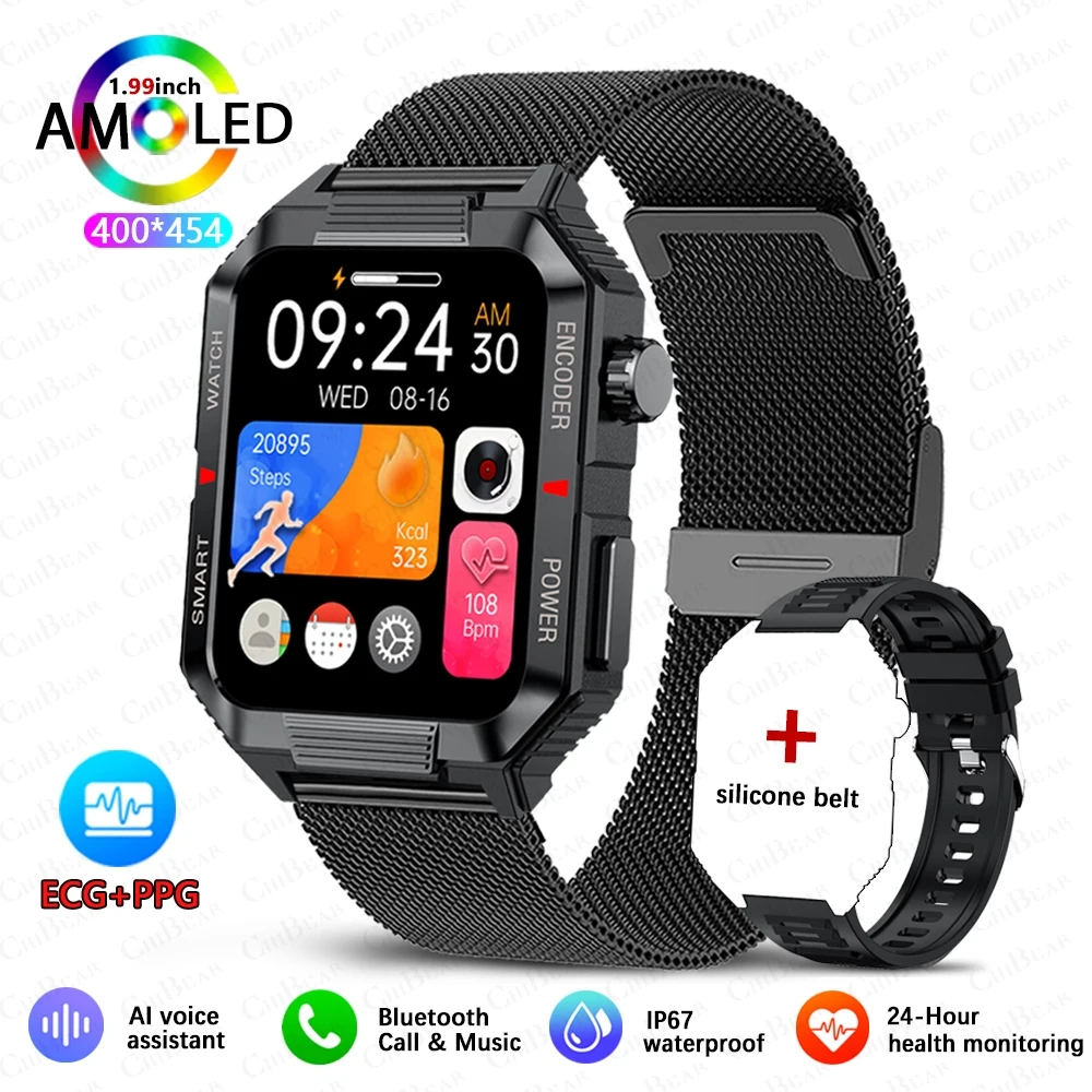 (mercado Negro) Smartwatch Com Rastreador De Atividades Físicas Gps Egc+ppg