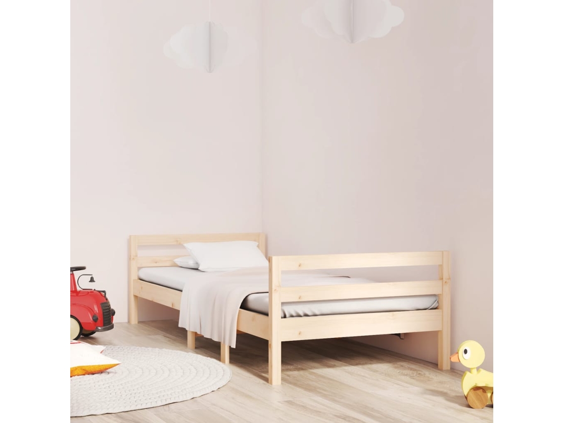 Cama Sem Colchão 90x200 Cm Madeira De Pinho Maciça